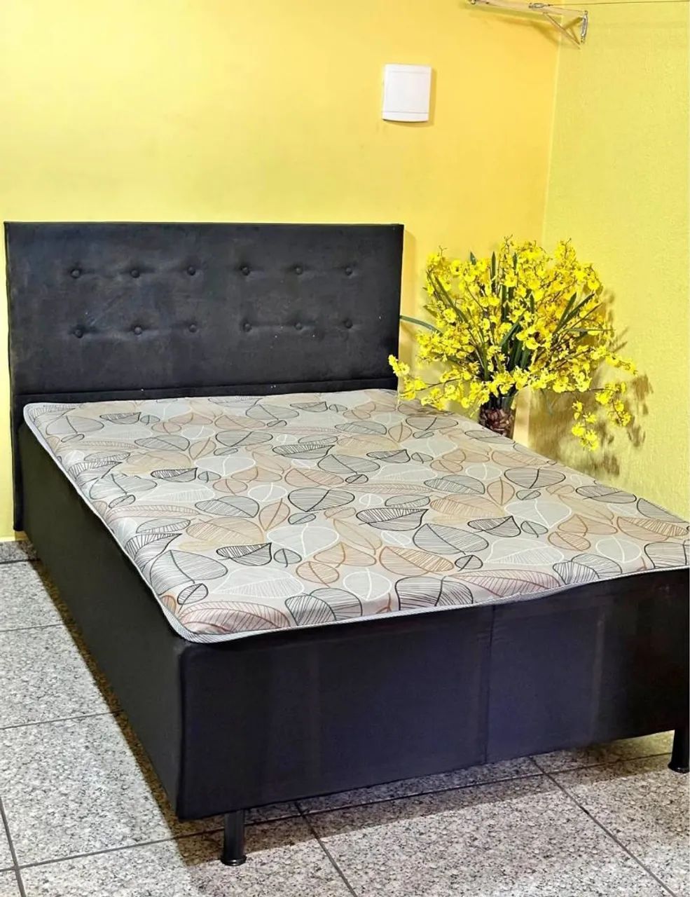 Cama Box Casal com Cabeceira