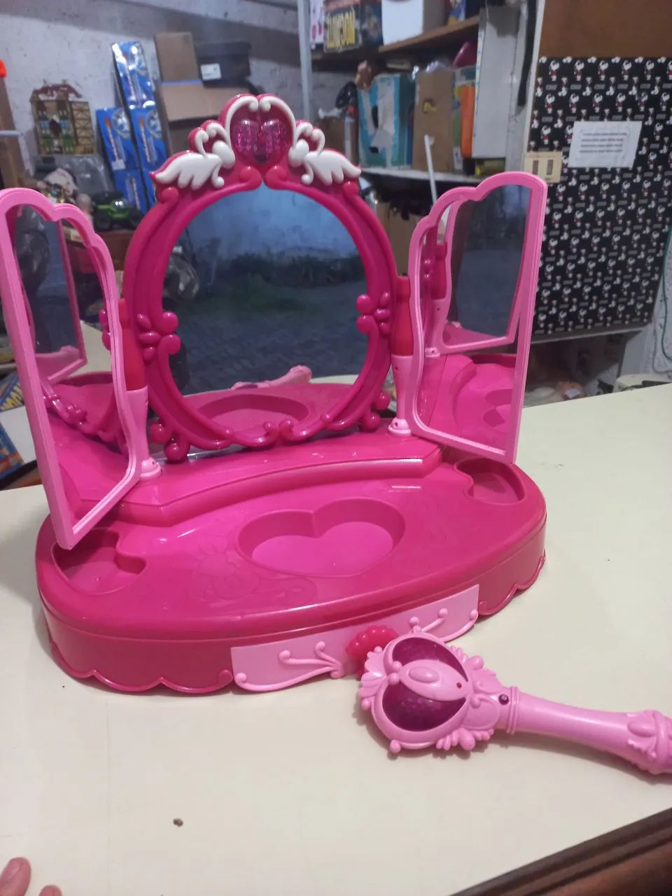 Brinquedo penteadeira de princesa funcionando  - Foto 3