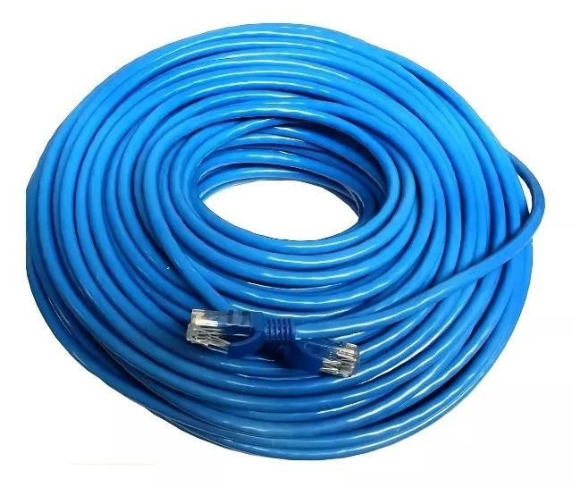 Cabo De Rede 30m Internet Conector Rj45 Internet Crimpado Cat5 - Loja Coimbra Computadores - Foto 5