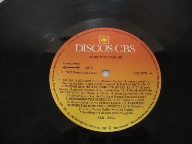 LP Vinil Roberto Carlos - Amiga ano 1982 . - Foto 4