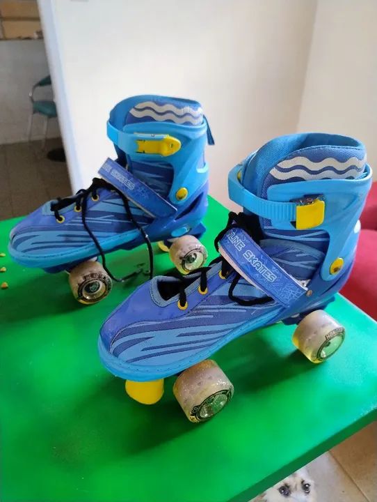 Patins quad azul adulto  - Foto 3