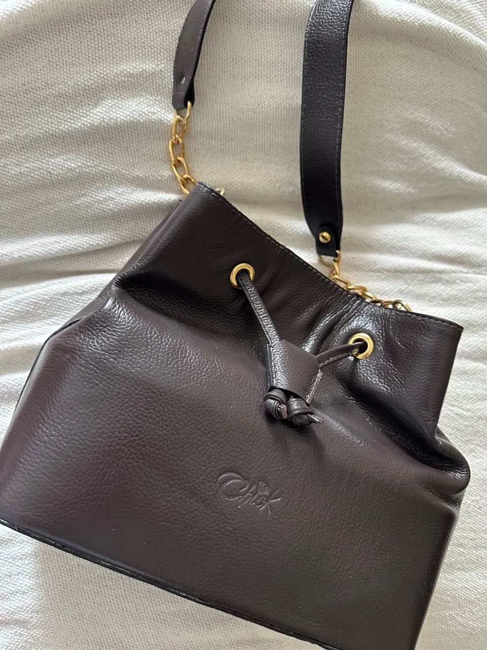 Bolsa em Couro Café 