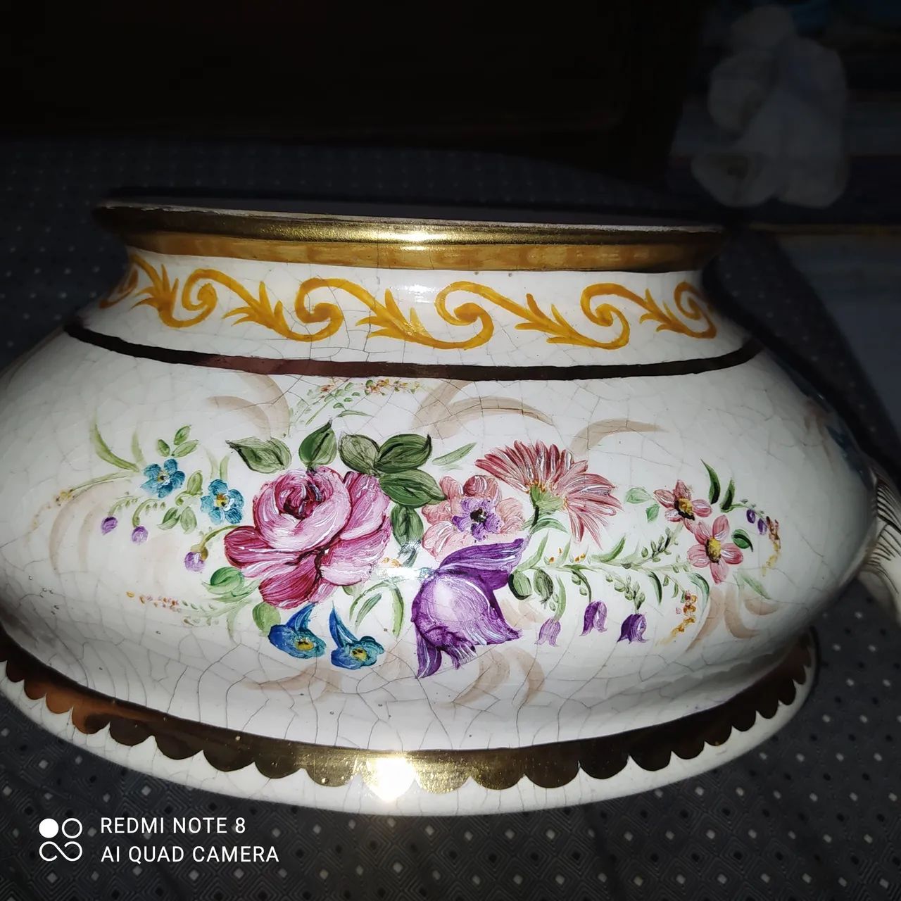 Sopeira estilo Luiz XIV 40 cm detalhe em Ouro  - Foto 3