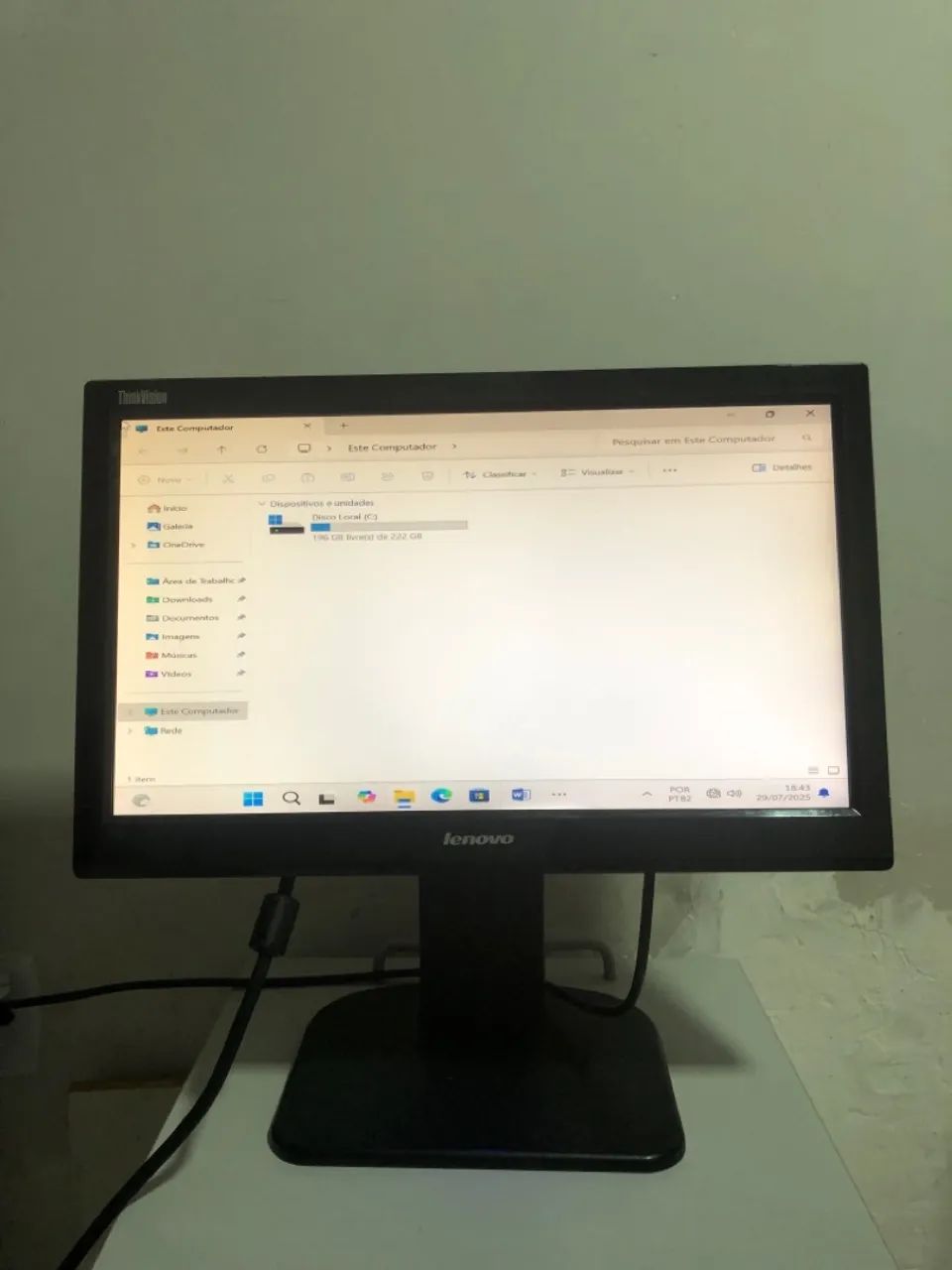 Monitor Lenovo ThinkVision 20 polegadas  - Foto 3