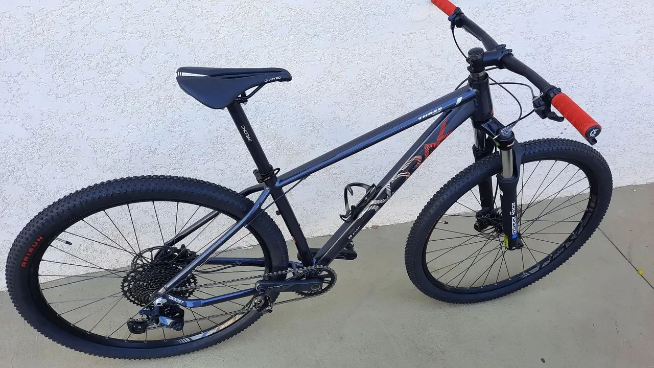 Bike aro 29 peças novas, boost Dvorak, Kit shimano SLX 12v, freio GT, top top - Foto 3