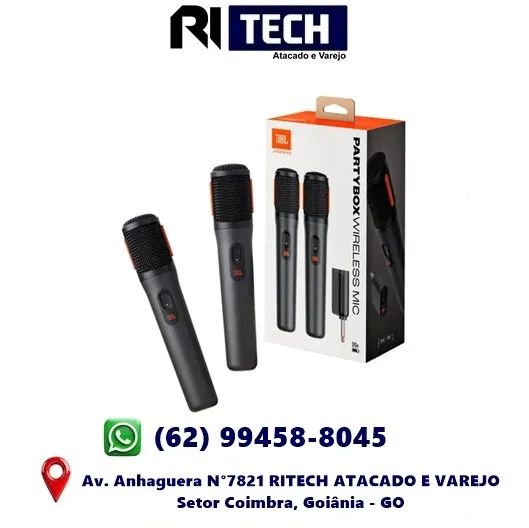 Microfone Sem Fio Jbl Partybox Wireless Mic