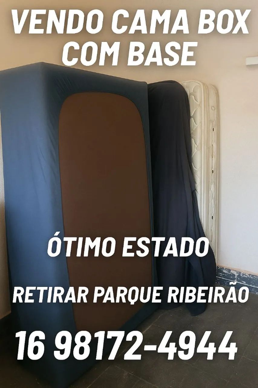 Cama box de solteiro com base 