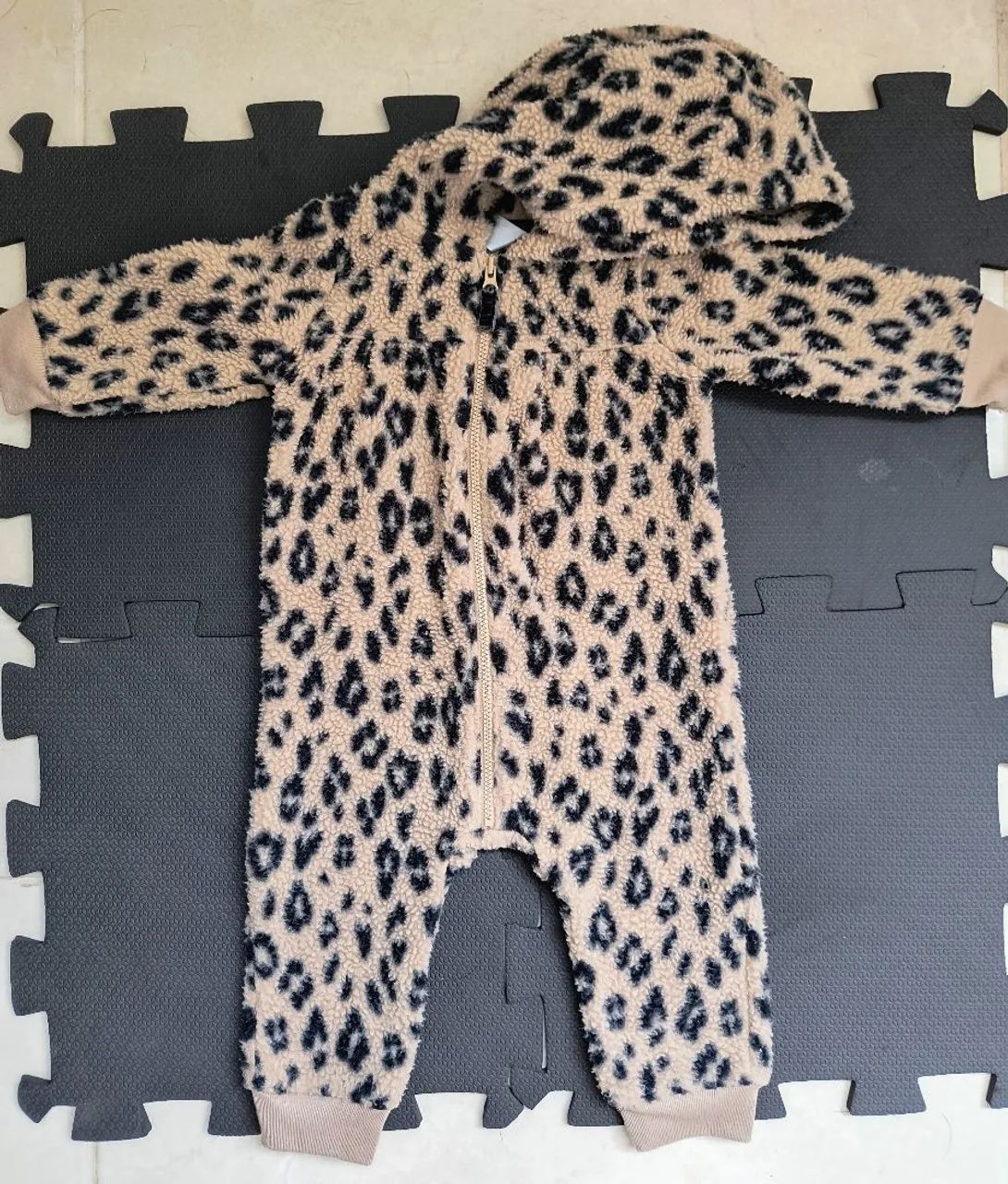 Macacão de Pelúcia oncinhas para Bebê