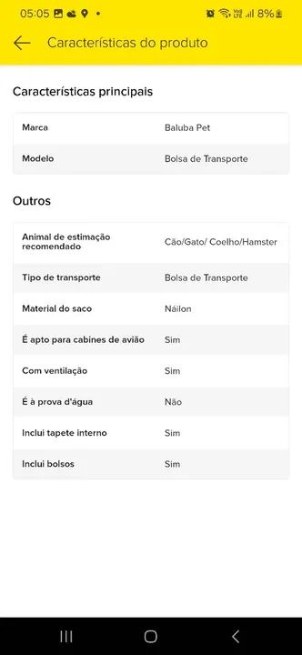 Bolsa de transporte de Pet Seminova (usada 2X) - Foto 3