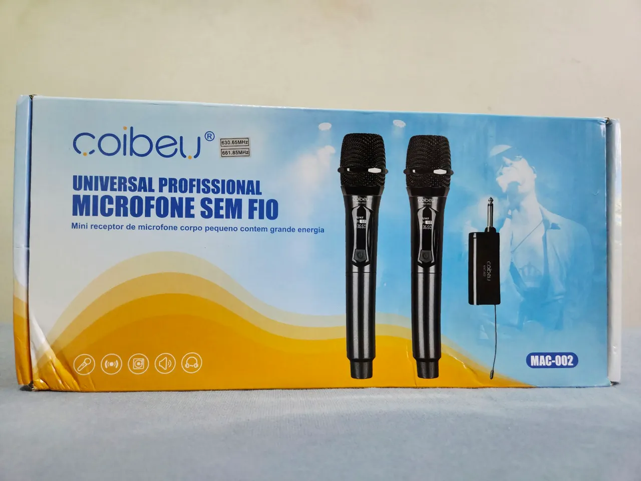 Microfone Sem Fio Profissional Coibeu MAC-002 (NOVO)