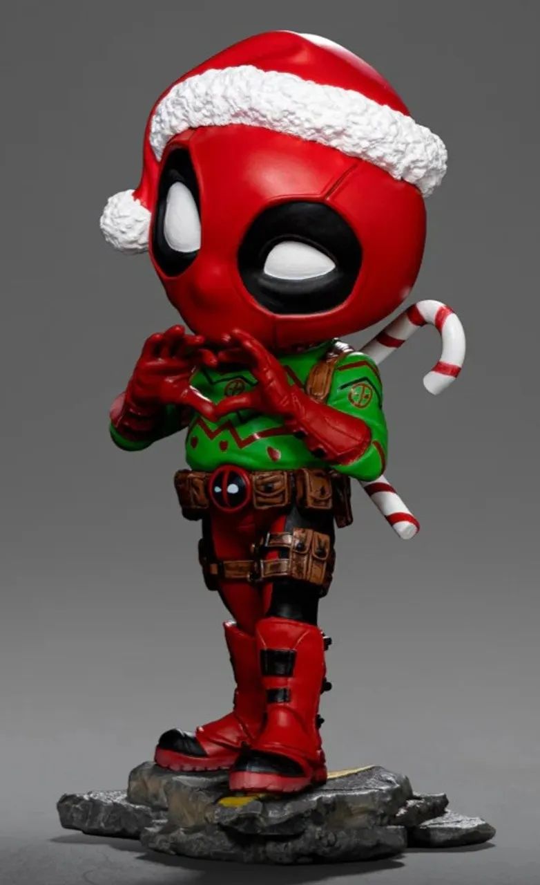 Estátua Deadpool Natal (holidays) - Marvel Comics - Minico