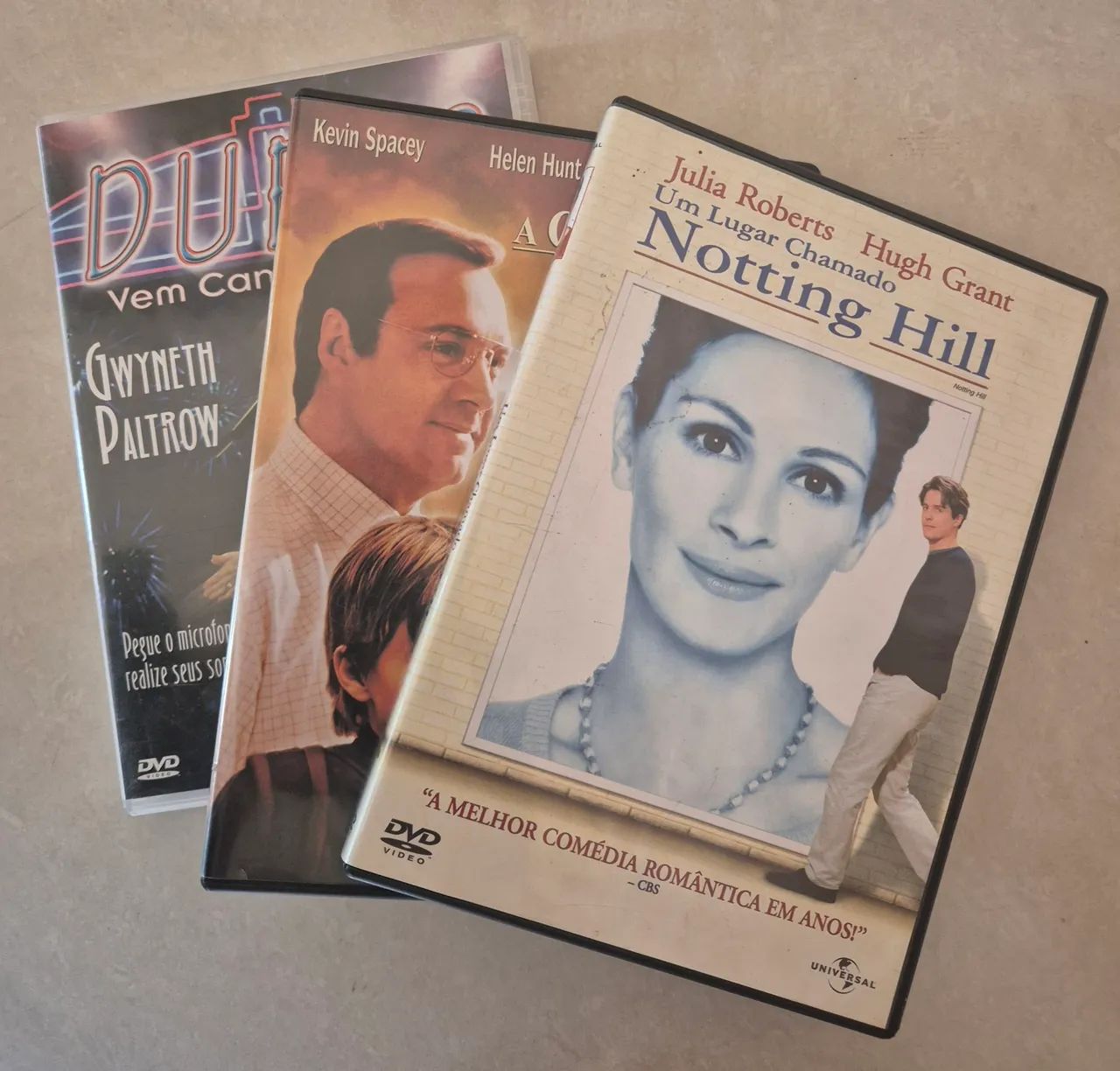 Lote de DVDs - Notting Hill, Duets e A Corrente do Bem