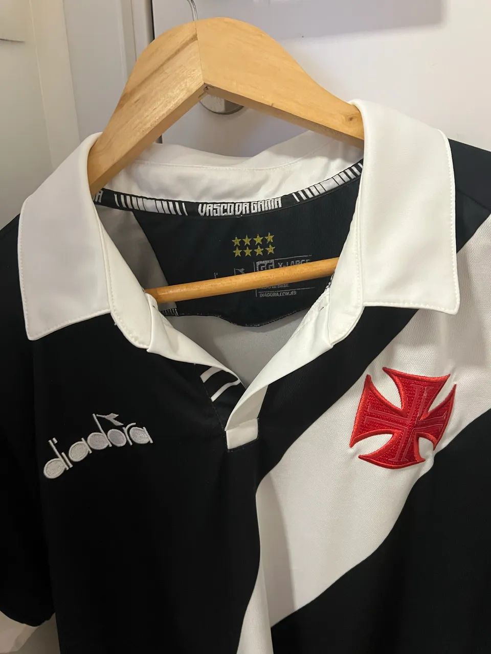 Camisa Vasco Preta GG Diadora 2019 Colecionador Perfeito Estado 10/10 - Foto 2