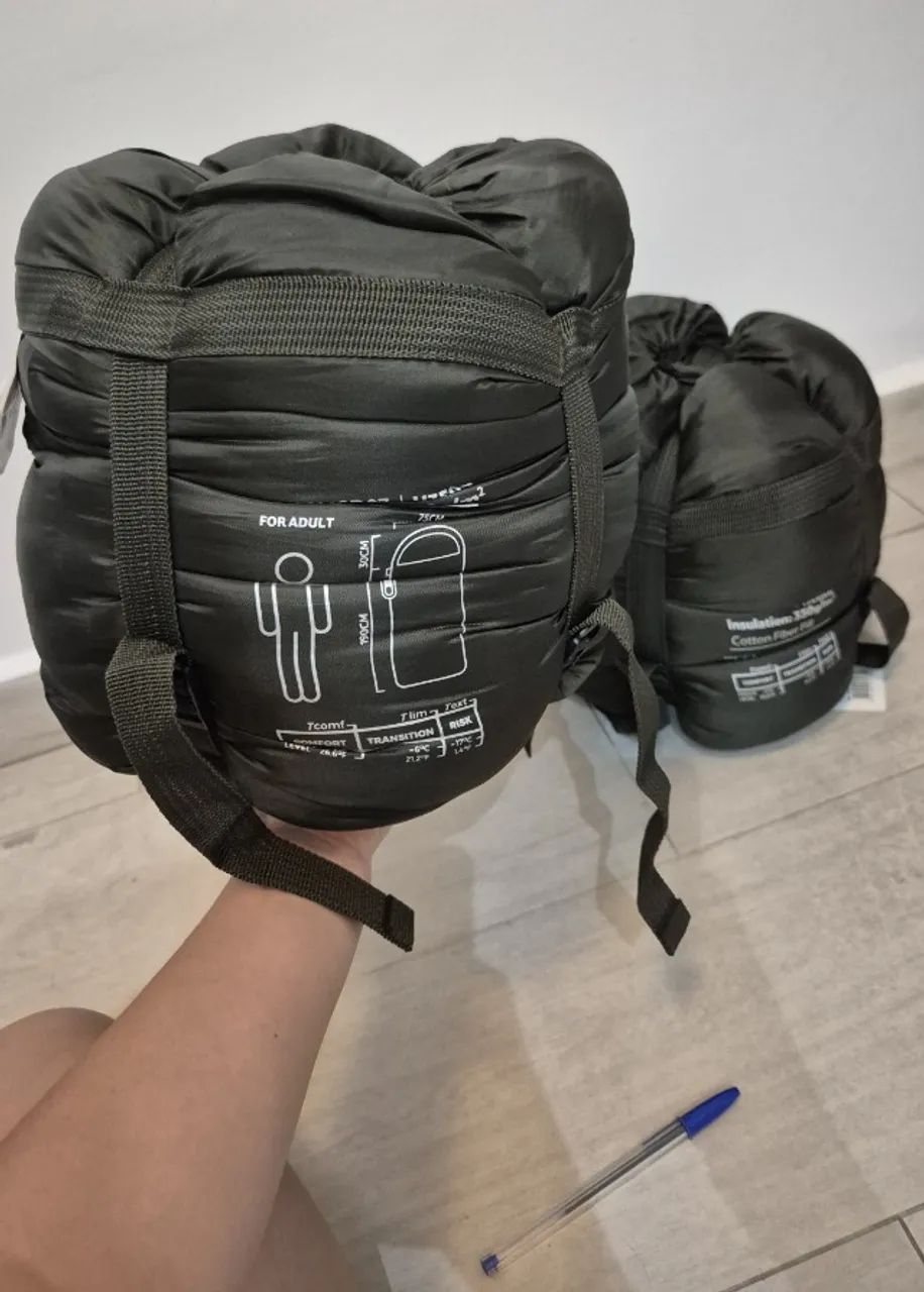 DOIS Sacos de Dormir Naturehike Cotton U350S -3ºC | -6ºC - lados esquerdo e direito - Foto 5