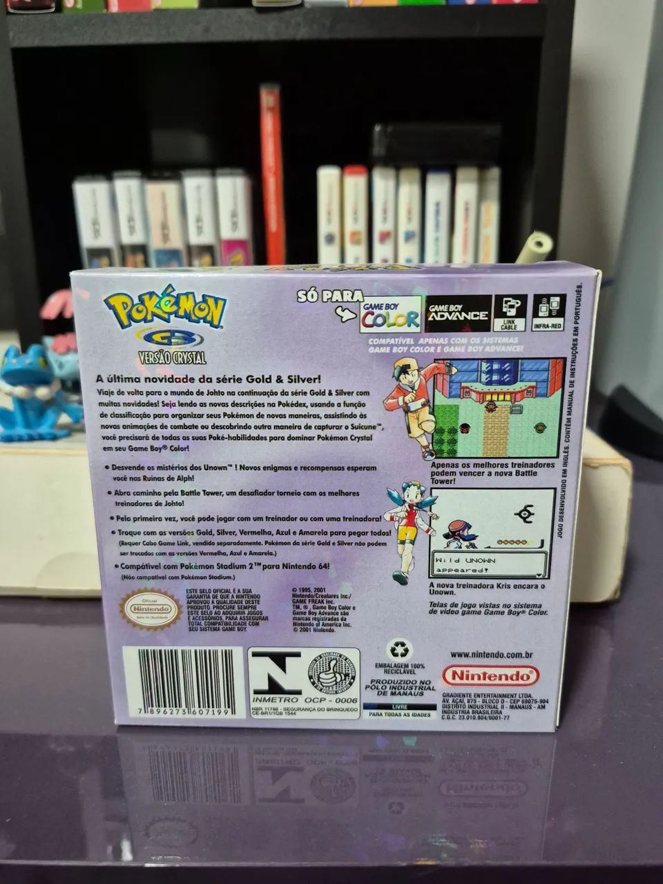 Pokémon Crystal Fita Original Leia Anuncio - Foto 2