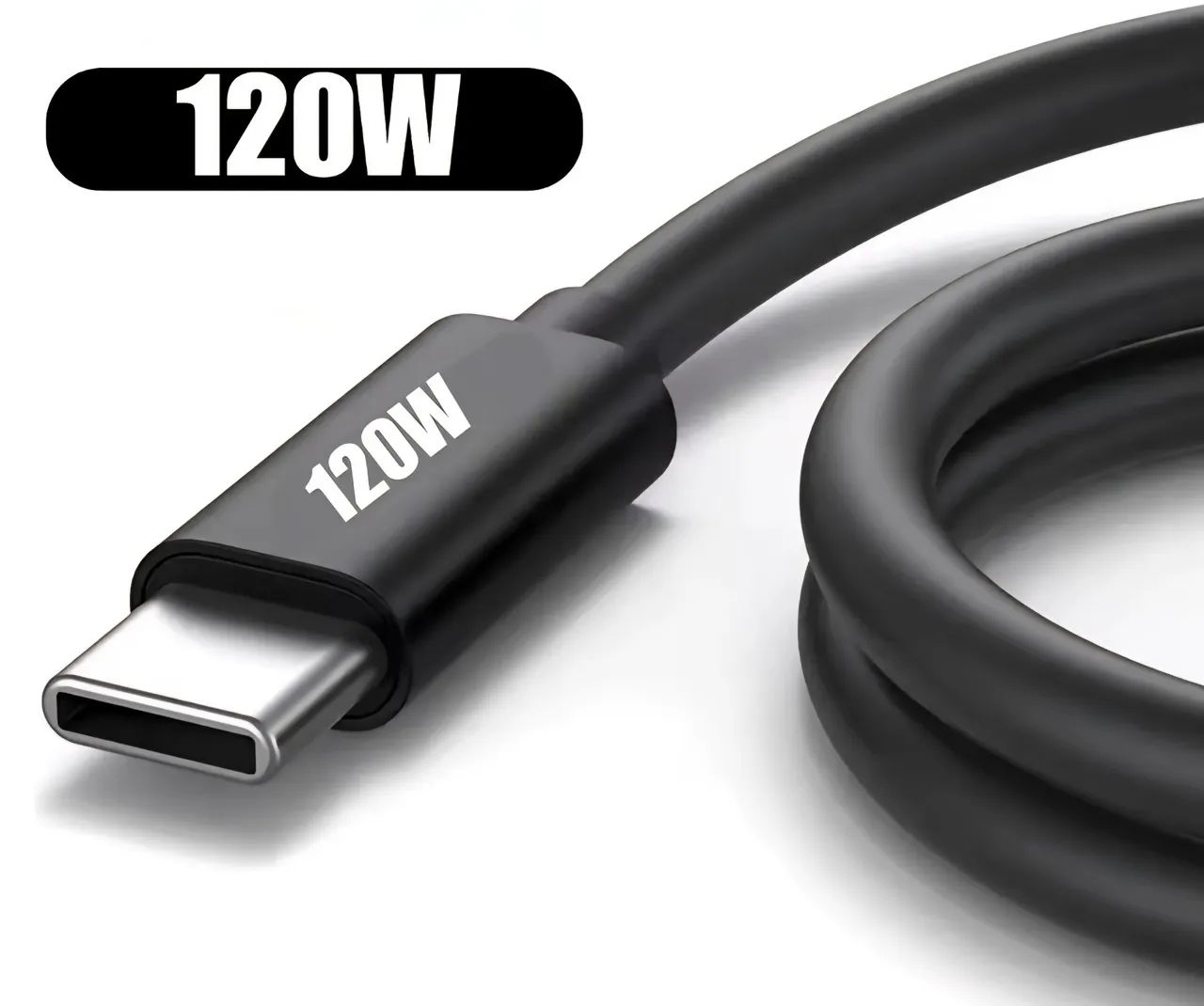 Cabo duas pontas USB C 120 wats