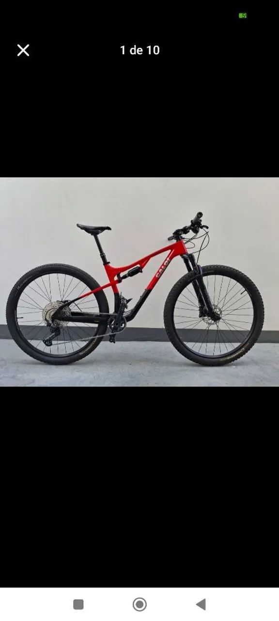 Bicicleta Caloi Elite Carbon FS Full aro 29 TAM 17
