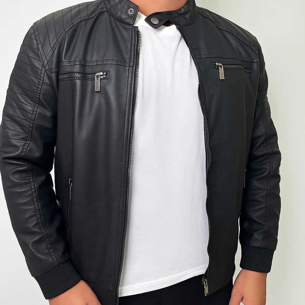 Shop olx jaqueta de couro masculina on Sale