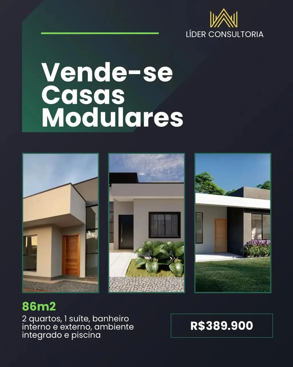 CASA NA PLANTA A VENDA COM PISCINA R$389.900