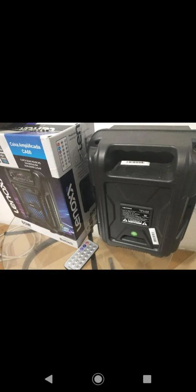 Caixa de Som Lenoxx CA60 Bluetooth 80W ( aceito Pix e cartão) - Foto 4