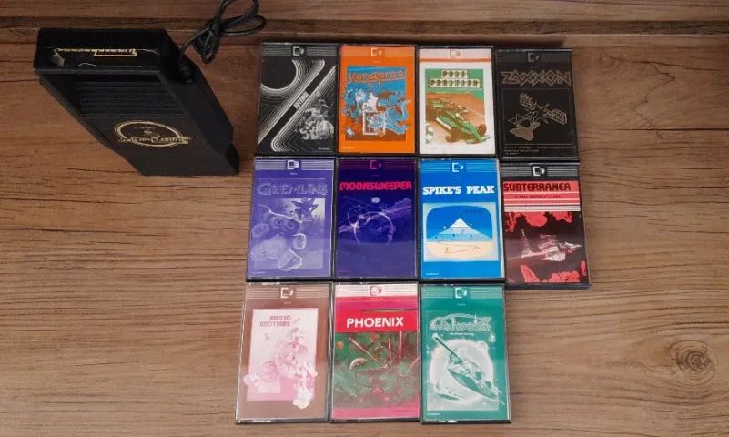 Atari 2600 Supercharger canal 3 com 11 fitas k7 originais - Foto 2