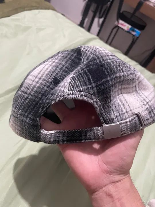 Boné xadrez preto e branco - Foto 2