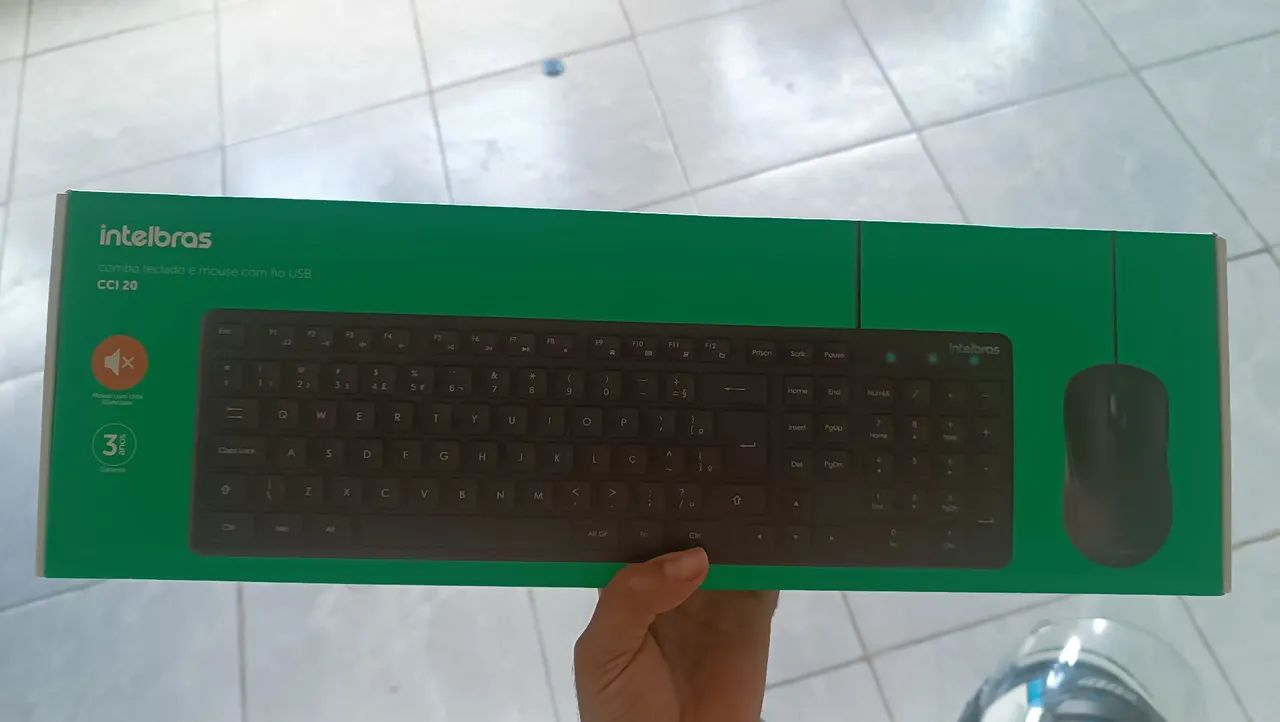Combo Teclado e Mouse com Fio USB Intelbras CCI 20