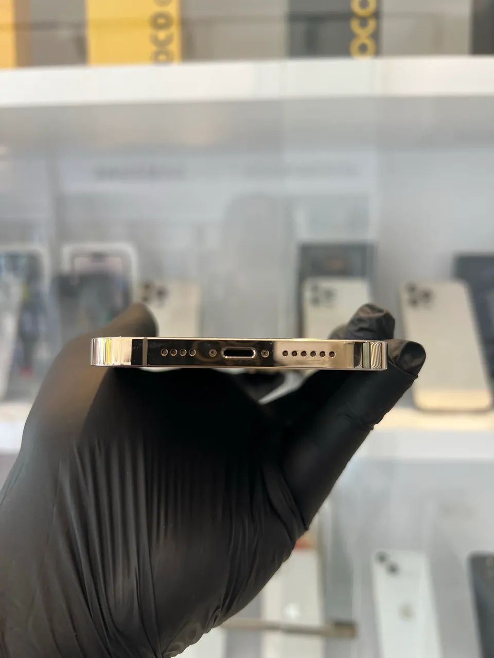 IPHONE 12 PRO MAX 256GB GOLD COM CAIXA ORIGINAL - Celulares e