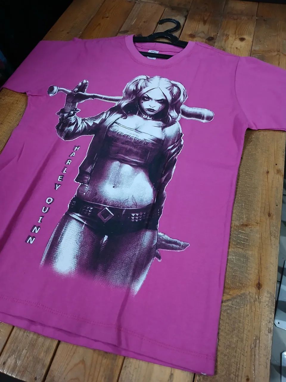 Camisas Maculina d Haleryquinn rosa - Foto 2