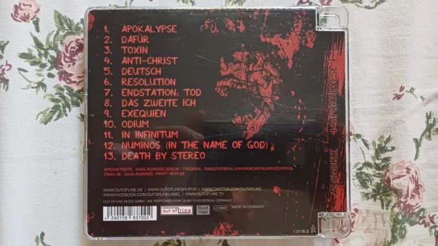 CD Agonoize - Apokalypse [musica eletronica ebm] - Foto 2
