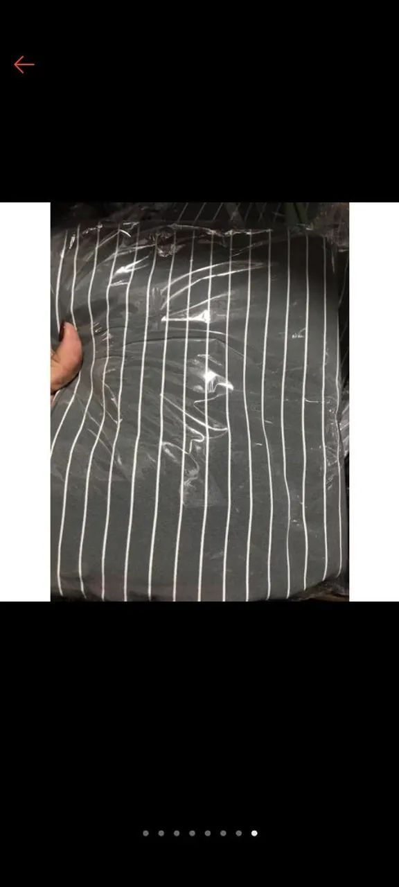 Calça Pantalona Listrada Feminina Elegante - Foto 3