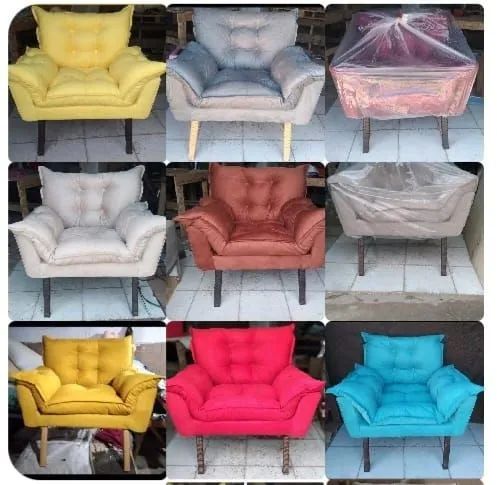 Poltrona cores vários estilos e cores - Novas 