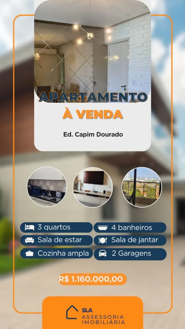 Apartamento à venda - Ed. Capim Dourado - 115m² de conforto e elegância