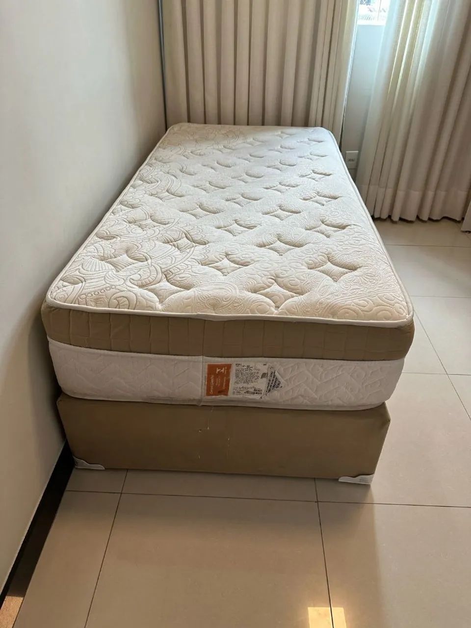 Cama Box Solteiro Ortoflex Naturalle