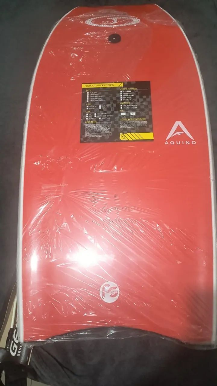 Prancha Bodyboard Pro Duralight Fabio Aquino + Capa + Leash - Foto 2