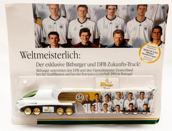 Caminhão colecionável Bitburger e Seleção Alemã - Euro 2004