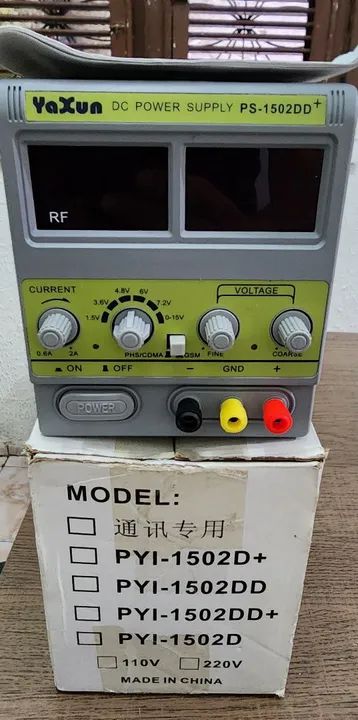 Na caixa nunca foi usada.