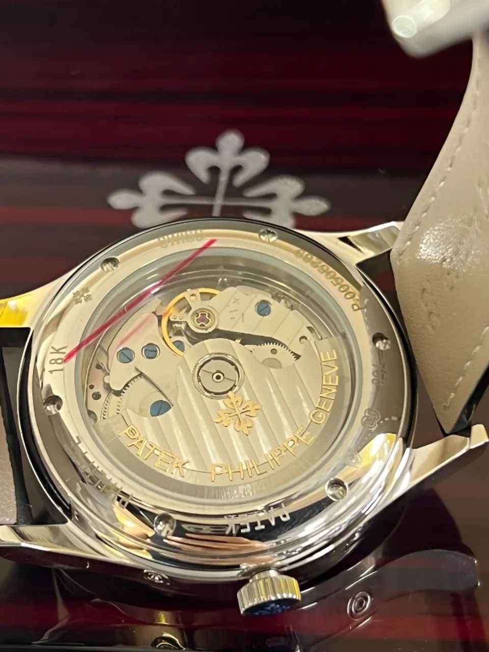 Relógio PATEK PHILIPPE FASES DA LUA PULSEIRA DE COURO  - Foto 3