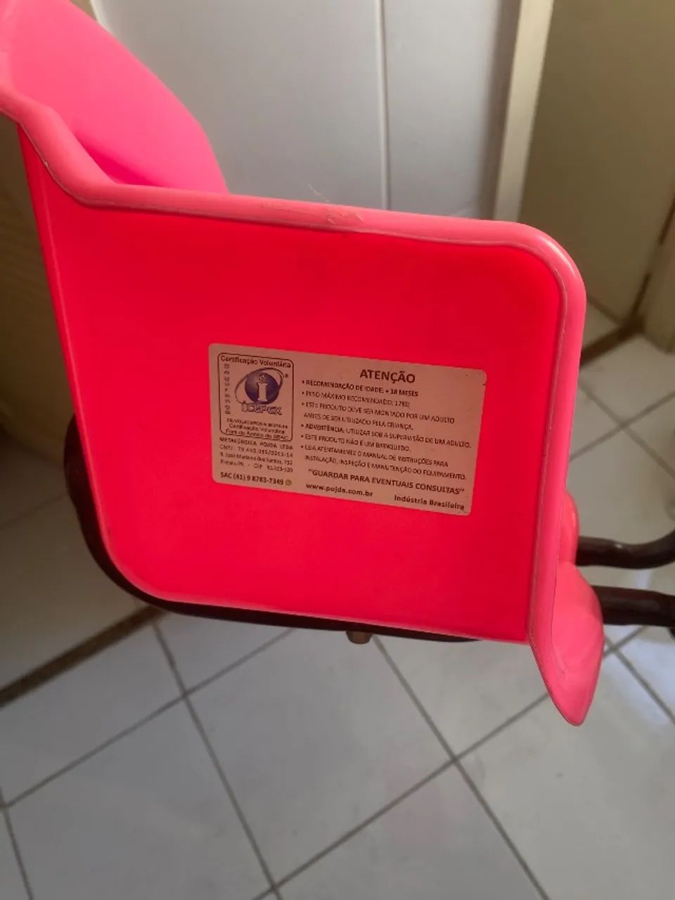 Cadeirinha para bicicleta dianteira até 17KG - Foto 4