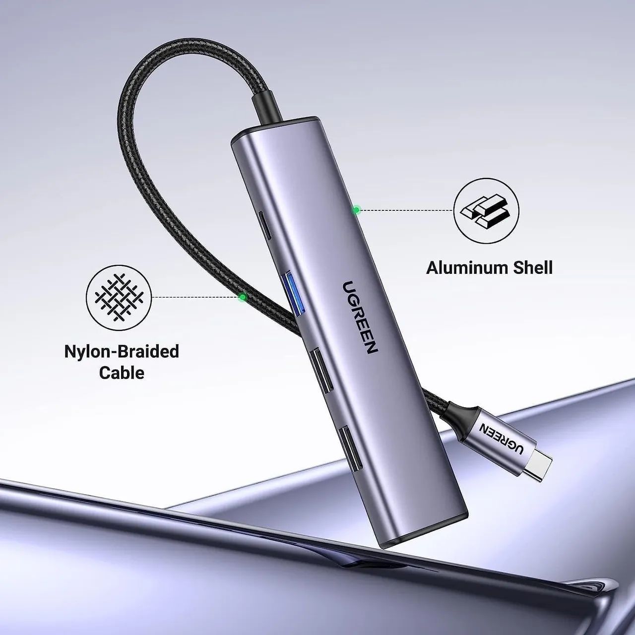 Hub USB-C para TV com 4 Portas - UGREEN - Foto 2