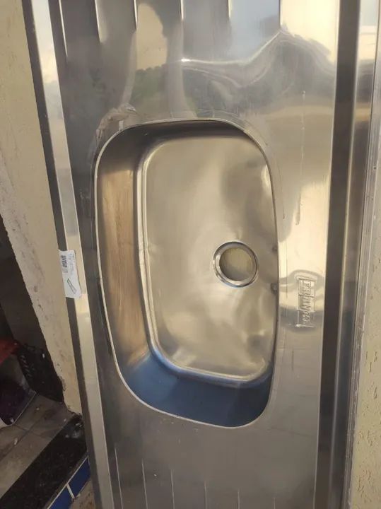 Pia de cozinha em aço inox - Foto 2