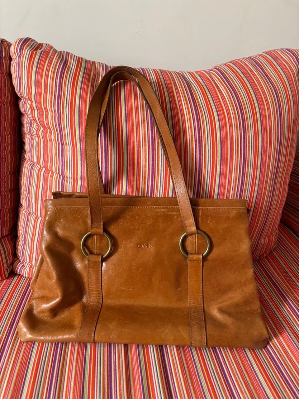 bolsa de couro omk