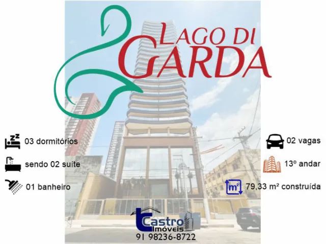 Lago Di Garda. 3/4. 2 Suítes. 2 Vagas. G.C164