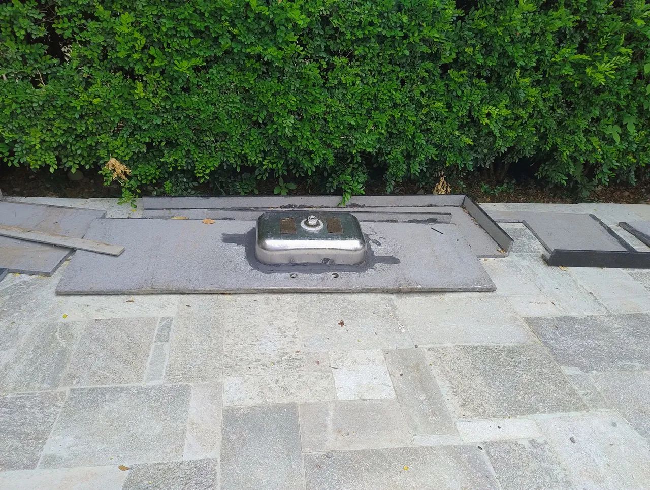 pia de cozinha com bancada e cubas p banheiro 