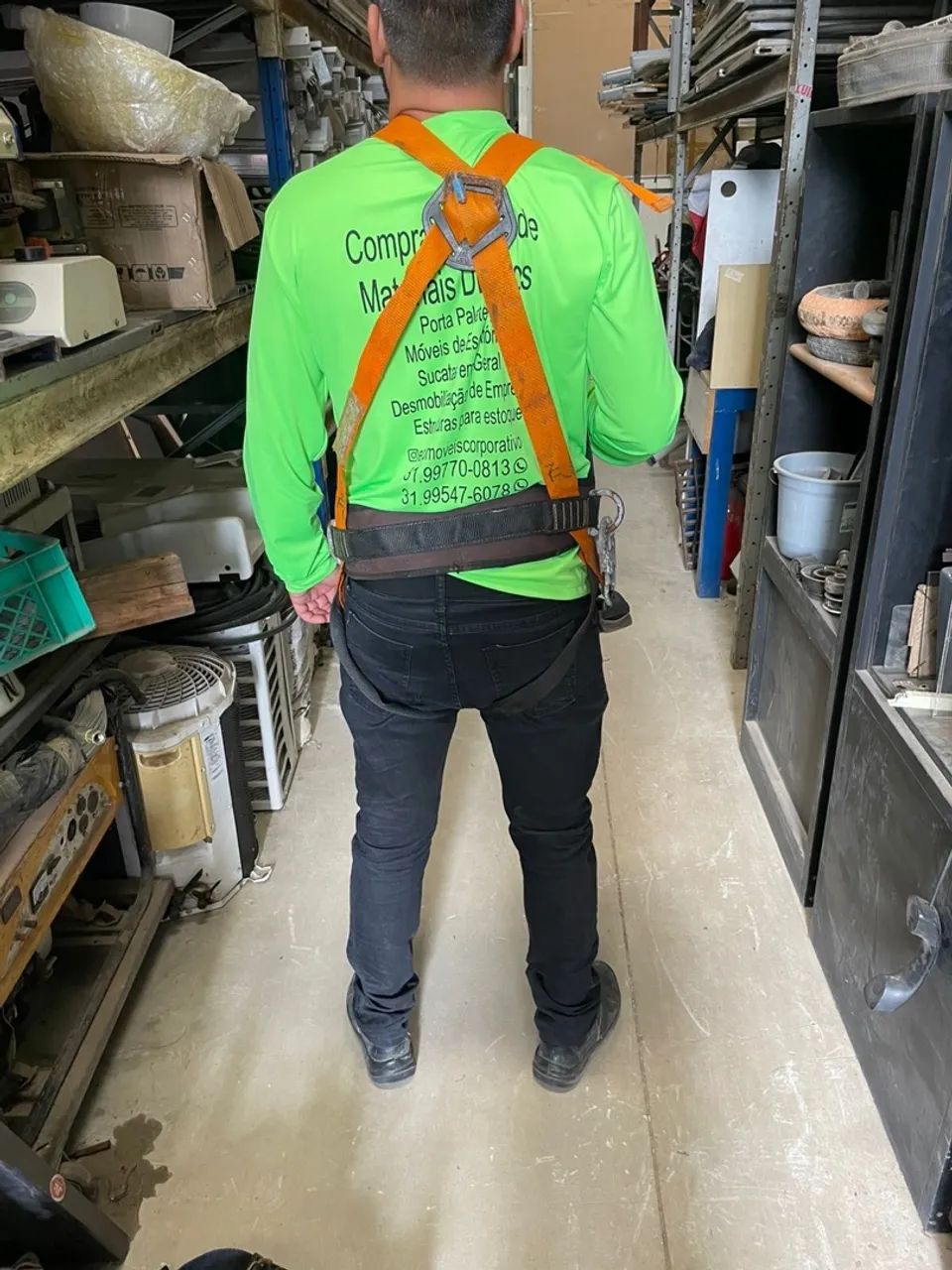 Cinto de segurança para trabalho alpinista pára-quedista com talabarte - Foto 4