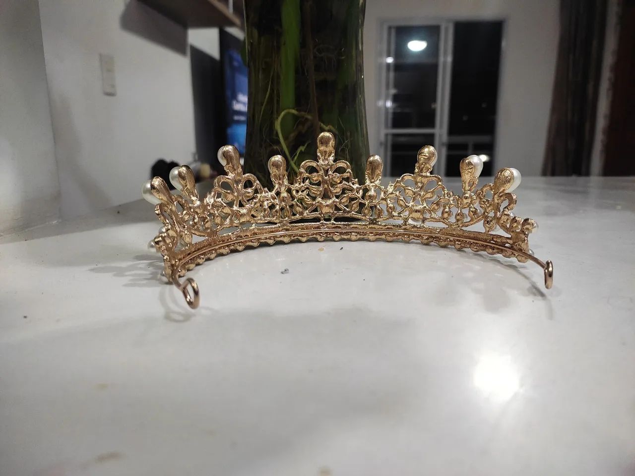 Coroa de Pérolas e Strass - Foto 4