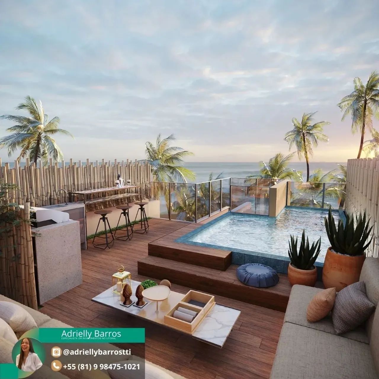 Flat em Porto de Galinhas | Beira-mar na Praia de Muro Alto Últimas unidades | DUE - Foto 2