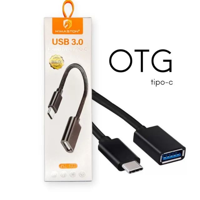 Cabo Adaptador Conector OTG USB tipo C 3.0