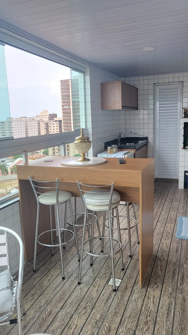 Apartamento para venda com 131 m2 com 3 quartos em Caiçara - Praia Grande - São Paulo