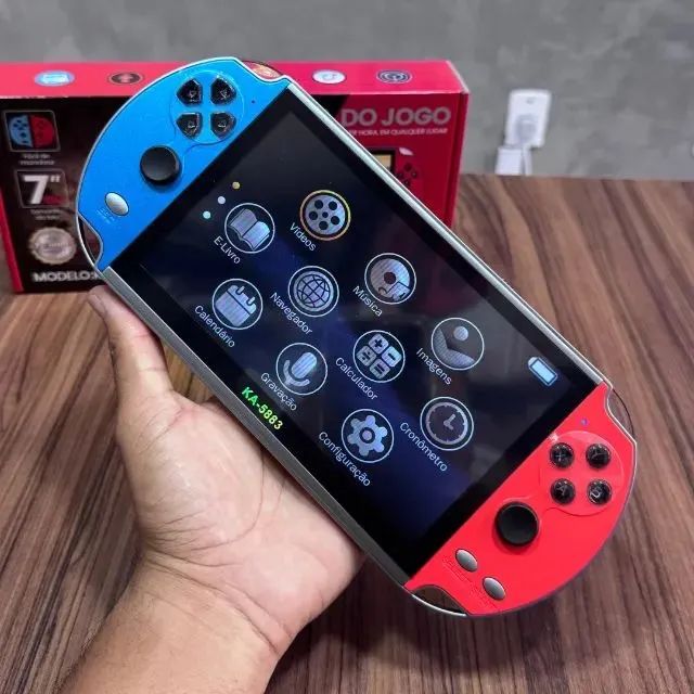 Vídeo Game Portátil Retrô Kapbom KA-5883 - Tela Grande 7" com 1000+ Jogos e Funções Extras - Foto 3